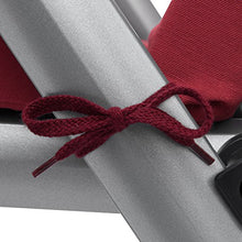 Beautissu Cuscino imbottito per sedie a sdraio e lettini prendisole Loft RL 200x60x5 cm - sfoderabile - rosso