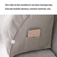 YAHAO Cuscino Comodo Triangolare Cuscino da Lettura Cuscino Schienale, Cuscino A Cuneo per Divano E Divano, Cuscino di Lettura per Una Seduta Confortevole Cuscino da Letto,B-55 * 60cm