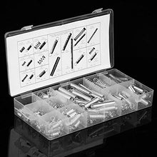 Kit assortimento molle per l'industria della compressione, 200 pezzi/set 20 misure Kit assortimento molle per estensione della compressione in acciaio al carbonio con scatola
