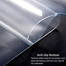 EUUHJK Tappetino da scrivania Trasparente, in PVC, Antiscivolo, Impermeabile, Resistente al Calore, Liscio, per Mouse (Color : Transparent-1.0mm, Size : 30 * 70cm)