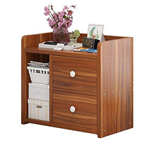RKRLJX Comodino, Comodino Camera da Letto, Piano in Legno, Easy Pull Type, Camera da Letto, 2 Cassetti Comodino