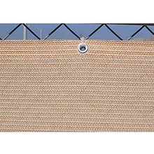 Frilivin Schermata Privacy Fence Mesh Parabrezza per Backyard Ponte Terrazza Balcone Piscina Veranda Ringhiera (0.9x1.8m, Beige)