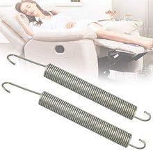 TANCUDER 2 PCS Molla per Regolatore Elastica in Acciaio Zincato Set 175mm Molle per Trampolino Molla di Tensione Ricambio per Divano Poltrona Reclinabile (Argento)