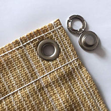 Mokyler - Telo parasole in rete resistente per protezione solare, con occhielli per piante, balcone, 2 x 3 m, colore: Giallo