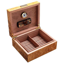 SMEJS Legno Cigar Box, Cigarette Box Mini Portatile Humidor Cigar Box Cigarette Legno Storage Case del Contenitore (Dimensione: 27x22.8x11.5cm)