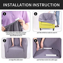 Coprisedia elastico per divano e poltrona, per divano, mobili per la casa, protezione per divano e divano singolo, per bancone bar, soggiorno e reception, colore: grigio