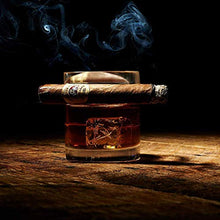 Hyddg - Bicchieri da whisky per sigari, realizzati a mano in vetro senza piombo, per bere bourbon