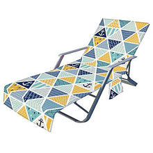 sdfsa - Telo coprisedia da spiaggia con tasche laterali in spugna, per piscina, chaise longue e chaise