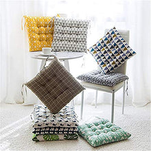 Nicole Knupfer - Set di 4 cuscini per sedia da giardino, cucina, sedia da pranzo, 40 x 40 cm (B rotondo)