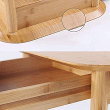 DGHJK Mobili per la casa, Comodino in bambù al 100% Tavolino Moderno con Divano Semplice e ripiano 44 * 44 * 50 cm