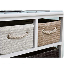 Xiaoli Comodini Comodino Moderno della Camera da Letto dell'Armadio Minimalista della mobilia del Rattan di Legno Solido Comodini Letto