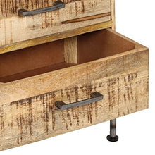 vidaXL Legno Massello di Mango Cassettiera Vintage Mobile Armadietto Credenza