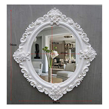 Specchi da parete per bagno Specchio Da Parete Per Bagno Bianco 68 Cm X 76 Cm Specchio Da Bagno In Stile Europeo Specchio Da Parete In Resina Specchio Decorativo Specchio Da Toeletta Specchio Da Toele