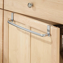 InterDesign Axis Asta portasciugamani, Porta asciugamani bagno e cucina da appendere, Metallo argento