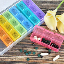 “N/A” Portapillole Portatile Color Arcobaleno 7 Giorni 21 Scomparti