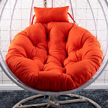Roosteruk Cuscino per poltrona sospesa, per esterni, rotondo, cuscino per sedia, altalena, cuscino da appendere, cuscino per sedia, 90 x 90 cm,