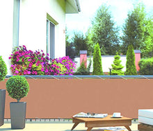 Hecht Paravento per balcone, 6 x 90 cm, marrone, con cordino, 300820102-HE