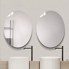 Specchio da Parete Ovale Senza Cornice Specchio Grande da Parete in Vetro HD per Bagno Vanity Bedroom Home Decor 1 & Rsquo; & Rsquo; Stile Moderno Smussato con Bordo Lucido