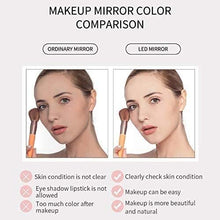 Specchio Specchi per Il Trucco LED Ricaricabile vanità Leggero Trucco specchi con luci Touch Screen (Color : White USB)