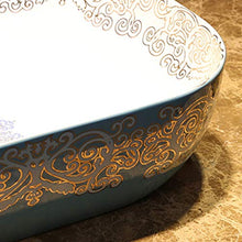 Lavabo Ovale da Bagno Retro Creative Jingdezhen Ceramic Hotel Lavabo antispruzzo Lavandini Bagno