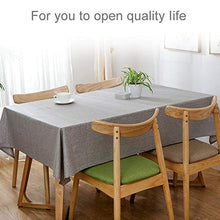 Shanks 'Shop. HGFD Modern Concise Waterproof Flax Rettangle Rettangle Casa Tavolo da Tavola Hotel (Color : Grey)