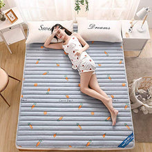 Zixin Nuovo Cotone Stampato Materasso, Tatami Materasso, Antiscivolo, Lavabile e Pad Bed Pieghevole, Studente Materasso, Morbida e Spessa Giapponese Double Single futon, 180 200cm
