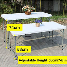 AWJ Tavolo da Picnic Tavolo Pieghevole 5FT / 1.52M Tavolo da Campeggio Pieghevole Resistente per Barbecue Picnic Party