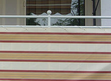 Angerer Paravista per Balcone Design No. 8600 Beige-Terra, 75 cm, Lunghezza: 8 Metro