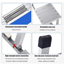 Tavolo da picnic portatile, tavolo da campeggio pieghevole, tavolo da pranzo da viaggio da giardino con 4 posti a sedere e fori per ombrellone, tavolo pieghevole in alluminio da spiaggia per esterni