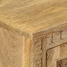 Festnight Comodino, Comodini Camera in Legno Massello di Mango 40x30x50 cm