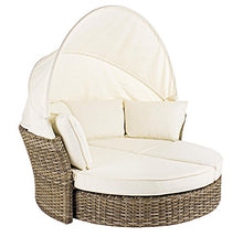 merxx "Lesly" completo in rattan sintetico con quadro alluminio naturale
