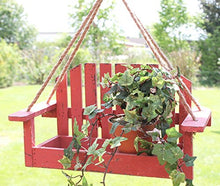 Lampade-Fiori Altalena 14B248-9 Altalena da Giardino 39 cm Mangime per Uccelli o Porta-Piante (Rosso)