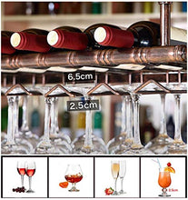 FWZJ Wine Lovers/Wine Holder Retro Ceiling-Type Wine Racks Wine Bottle Holder Wine Glass Racks Adjustable Height Rack Goblet Stemware Racks/Floating Wine Shelf/Hanging Wine Holder