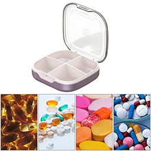HEALLILY Contenitore per Pillole da Viaggio Borsa Tascabile Scatola per Farmaci in Plastica con Coperchio Trasparente Cove Little Medicine Vitamin Keeper Organizer for Home Outdoor Camping