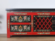 Yajutang Credenza in stile tibetano, realizzata a mano e dipinta a mano