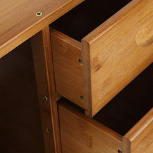 GXP Comodino Moderno Tavolini da Comodino in bambù Mini con 3 Cassetti Accessorio Camera da Letto