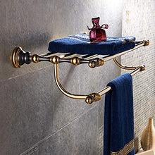DKEE Portasciugamani in Ottone Dorato con Set di Accessori for Il Bagno in Bagno