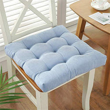 XHNXHN - Cuscini per sedia in velluto a coste, imbottiti, traspiranti, per interni ed esterni, 45 x 45 cm, colore: blu chiaro
