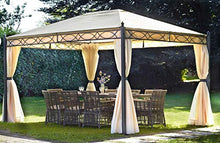 vorghini Gazebo da Giardino in Ferro 3X4m Iron Sabbia