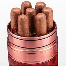 ZLMMY Portatile da Viaggio in Pelle Cigar Humidor - Wearable e sigillabile Portable Desktop Cedar Legno ricoperto Humidor