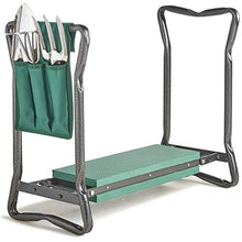 Lovela Ginocchiera da Giardino 2in1 con Maniglie e Panca Imbottita in Schiuma Borsa for Attrezzi Inclusa