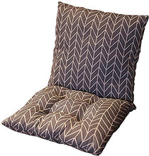 Julycoolmall - Cuscino per sedia, 40 x 80 cm, quadrato, cuscino per schienale, separabile, traspirante, per ufficio, sala da pranzo, aula giardino, all'aperto (strisce n. 2)