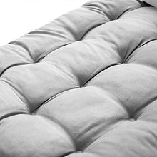 Sedia a sdraio da giardino, reclinabile, con cuscino con imbottitura spessa Gray