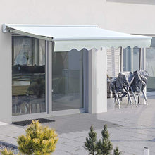 Outsunny Tenda da Sole 250x200cm per Esterno a Bracci con Apertura Automatica, Telecomando e Luci a LED, Beige
