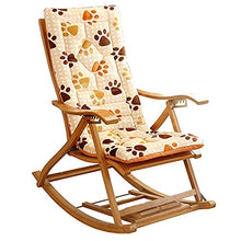 LIUSU Cuscino per Lettino Prendisole Cuscino per Sedia a Dondolo Spesso in Flanella con Rivestimento Elastico Antiscivolo per Vacanze in Viaggio (Solo Cuscino), 120 × 48 cm