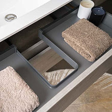 Yellowshop. - Mobile Bagno sospeso 100 cm Stile Moderno 2 cassetti lavabo specchiera LED MOD. Andre Plus (Cenere)