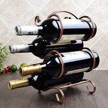 WEI-LUONG Wine Rack, Double S Wine Rack, Creativo Decorazione Wine Rack Mestieri Bronzo Wine Rack