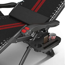 CDFC Sedie Pieghevoli Sedia da Pranzo Individuale Sedia da Pranzo Siesta Multifunzionale Letto Nero e Rosso Portable Lazy Beach SED Seden Sedia Sedia reclinabili con Doppio Roller Massa