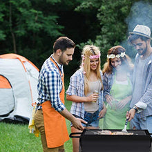 Relaxdays Griglia Portatile, Instant Barbecue da Giardino, BBQ Rettangolare con Manici, HLP: 82 x 89 x 87 cm, Nero
