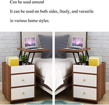 Comodino tavolino Comodino Camera da Letto, Comodino Computer da Tavolo Removable Storage Cabinet Living Room Divano Laterale Diversi Cassetti (Color : Dark Color)